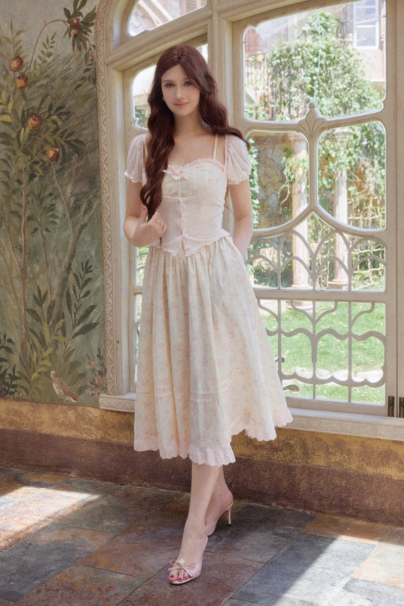Afternoon Petal Corset Dress