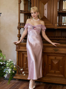 Purple Pearl Corset Dress