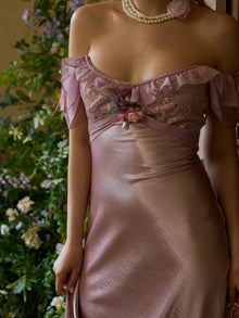 Purple Pearl Corset Dress